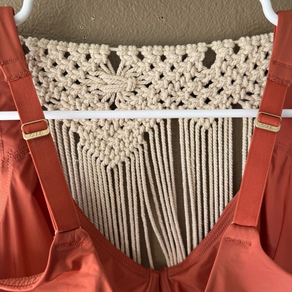 CUUP Scoop Bra red Orange supportive adjustable EUC B - Picture 9 of 11